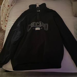 Brandy Melville Chicago Zip Up Sweater!